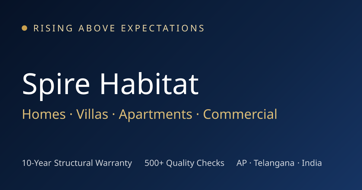 Construction Services — Homes, Villas, Apartments & Commercial | Spire ...